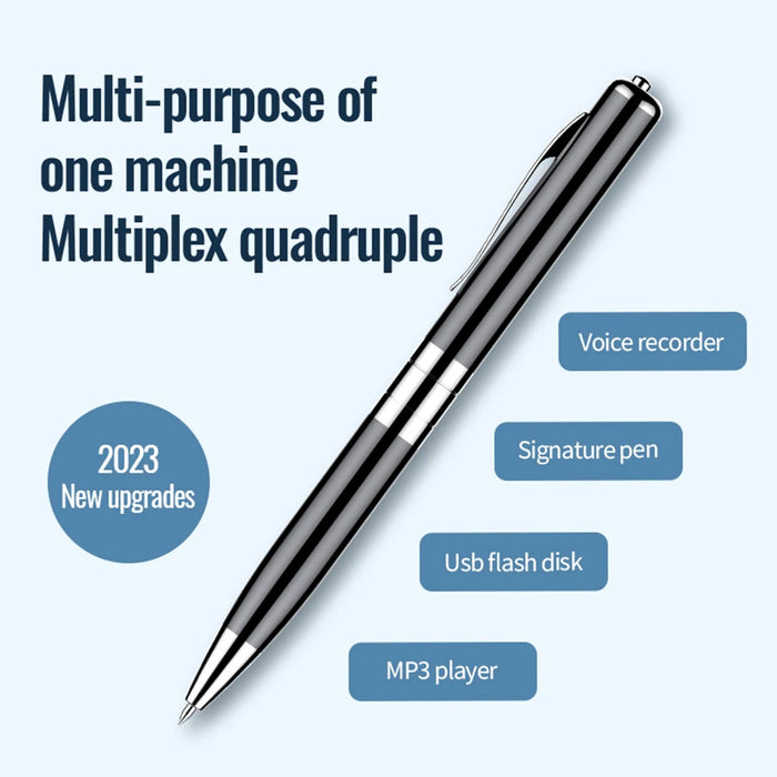 Voice‑Activated Recording Pen – Portable Digital Dictaphone with 15h Recording