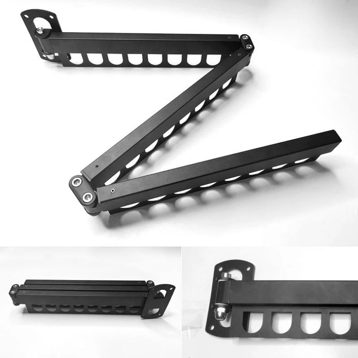 Wall-mounted 45-inch Retractable Clothes Drying Rack - Foldable Space Saver