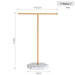 T-shaped Jewellery Display Stand — Wood & Metal, Gold and Black options