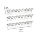 Necklace Storage Rack — 3/6/12/18pcs Wall-Mounted Anti-Tangle Jewellery Display with 8 Hooks