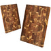Acacia End-Grain Reversible Cutting Board — Multi‑Purpose Serving & Prep Tray, 38×28×1.8cm, 1pc