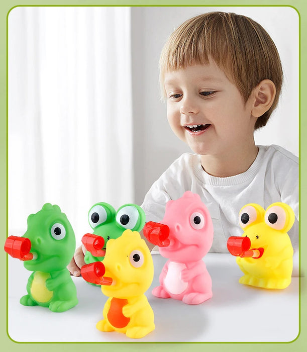 Kids' Pinch Fidget Toy – Frog or Dinosaur with Sticking Tongue, Stress Relief, 1pc (Random Colour)