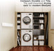 80cm Wall-Mounted Foldable Laundry Rack — 5-Rod White Stainless Steel
