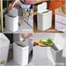 Smart Touchless Bathroom Bin — 15L Narrow Automatic Sensor Waste Bin, White