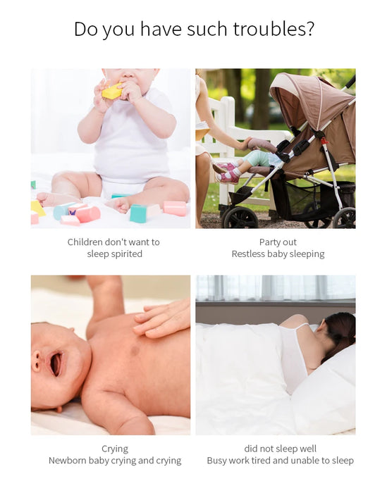 Portable Baby White Noise Machine – 10 Relaxing Sounds, USB Rechargeable, Auto-Off Timer