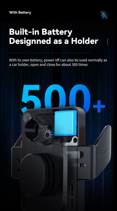 15W Qi Wireless Car Charger Vent Mount — Phone Holder for iPhone & Samsung