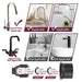 Kitchen Sink Faucet Organiser — Rustproof Adjustable Sponge & Brush Holder