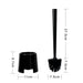 Long‑Handle Toilet Brush with Holder — Flexible Deep‑Clean, Portable (White or Black)