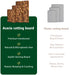 Acacia End-Grain Reversible Cutting Board — Multi‑Purpose Serving & Prep Tray, 38×28×1.8cm, 1pc