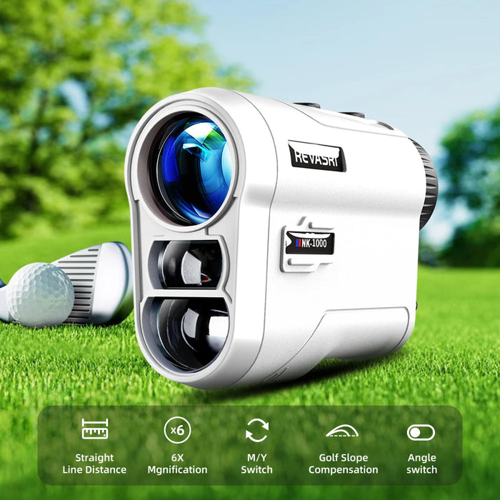 Rechargeable Golf Laser Rangefinder — 6x/6.5x Magnification, 5–600/1000 m, Type‑C