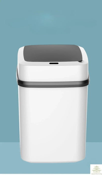 13L Rectangular Touch-Top Kitchen & Bathroom Bin – White