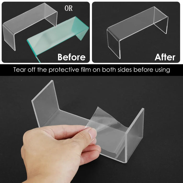Acrylic Display Stands — 3/6/9/12 Pack Clear Mini Organisers for Perfume, Dolls & Jewellery