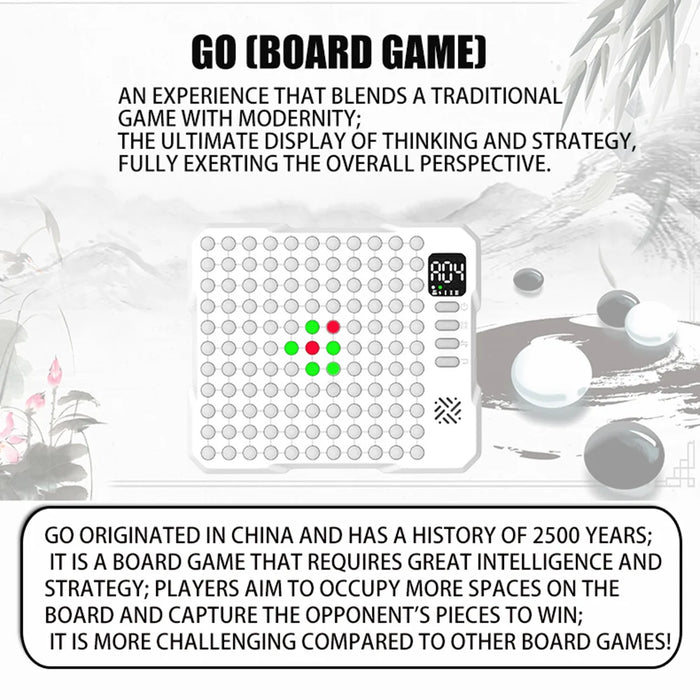 14‑in‑1 Smart Game Board — Electronic Chess, Backgammon, Go & More