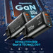 100W GaN USB‑C PD Charger with QC 3.0 — 2x Type‑C + USB‑A, Fast Charge for iPhone 15/16/17 Pro Max, iPad, Samsung & Xiaomi