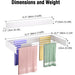 Wall-mounted Foldaway Drying Rack — 80cm (5 rods) or 100cm (6 rods)