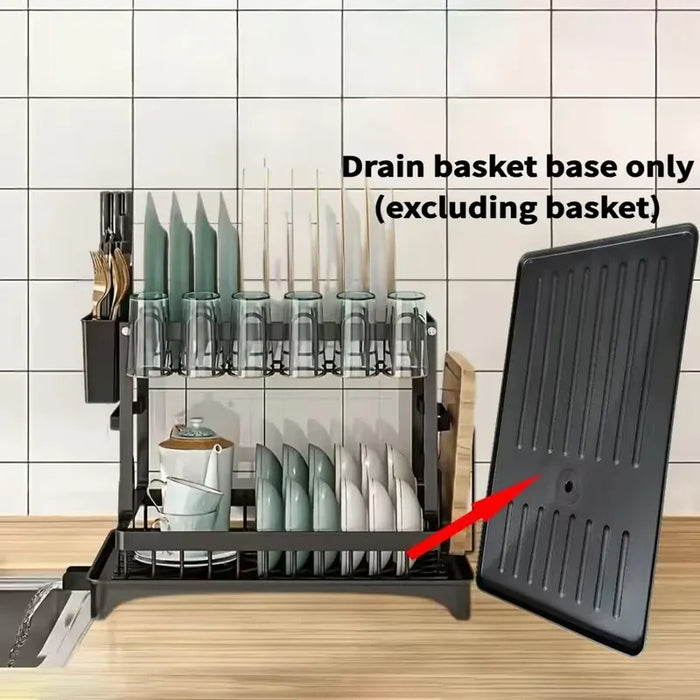 Stainless Steel Over-Sink Plate Organiser with Adjustable Drainboard WDJ-6