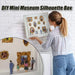 DIY Mini Museum Silhouette Box – Creative Memory Display Kit with Miniature Statues & Gold Frames