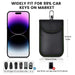 Double Pack Faraday Signal-Blocking Box for Car Keys & Phones — RFID Anti-Theft, Universal