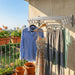Wall-Mounted Folding Drying Rack — Rustproof Stainless Steel, Retractable Arms