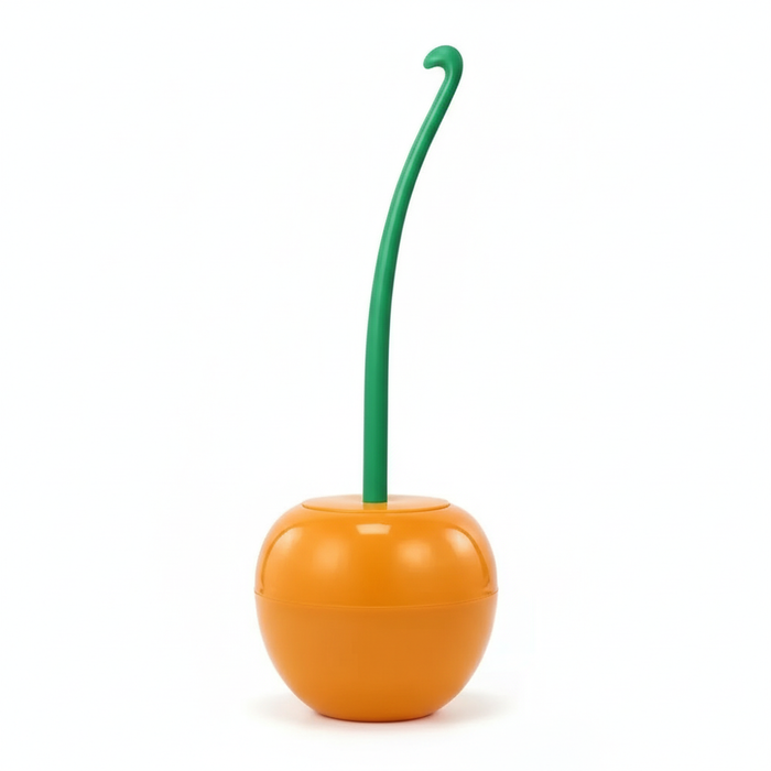 Add Cherry-shaped Lavatory Brush & Holder — Red (also available in orange)