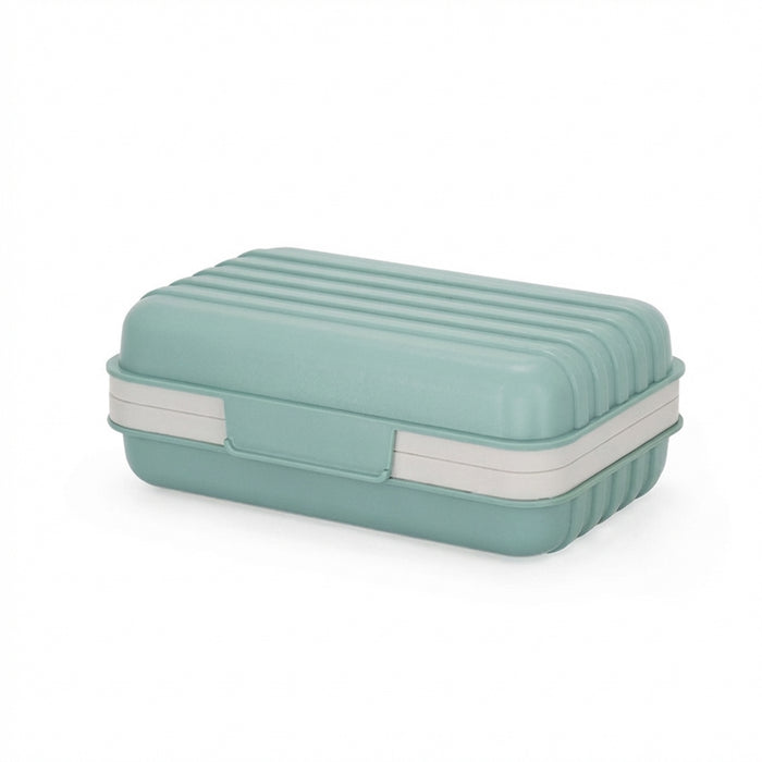 Bathroom Soap Dish with Lid — Plastic Soap Box (1–3 pcs)