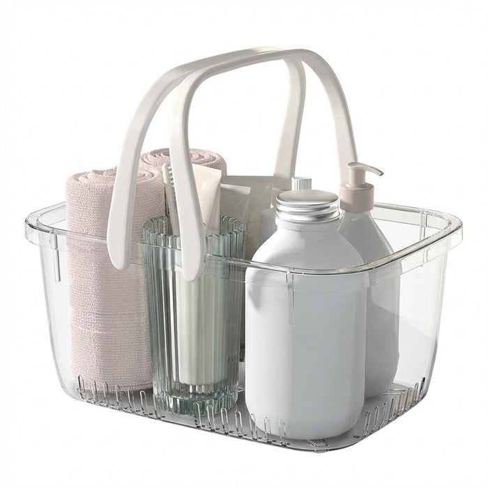 Large Capacity Portable Bath Basket – Handheld Shower Caddy & Bathroom Organiser