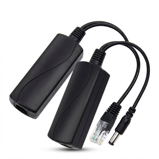 PoE Splitter 48V to 12V DC 1.2A for IP CCTV Cameras – 100 metres