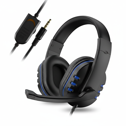 3.5mm Wired Gaming Headset with Microphone for PS4, PC & Smartphones