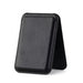 Magnetic Artificial Leather Wallet Case with Hidden Stand — MagSafe Compatible for iPhone 12–16 Pro/Max — Black