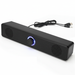 Portable Soundbar Speaker — Bluetooth 5.3 & Wired AUX, USB-powered, 2.0 Stereo