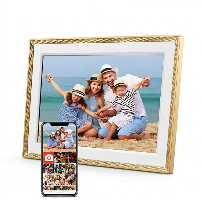 10.1-inch WiFi Digital Photo Frame – 1280×800 IPS Touchscreen, 32GB