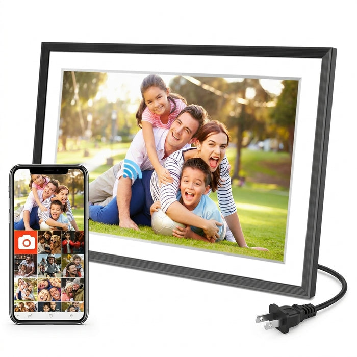 10.1-inch WiFi Digital Photo Frame – 1280×800 IPS Touchscreen, 32GB