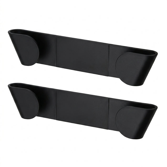 Self‑Adhesive Wall‑Mounted Pot Lid Rack – Black (1/2/4 pcs)