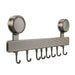 No-Punching Kitchen Rail with Hooks — Space Aluminium, Electroplated (30/40/50cm)