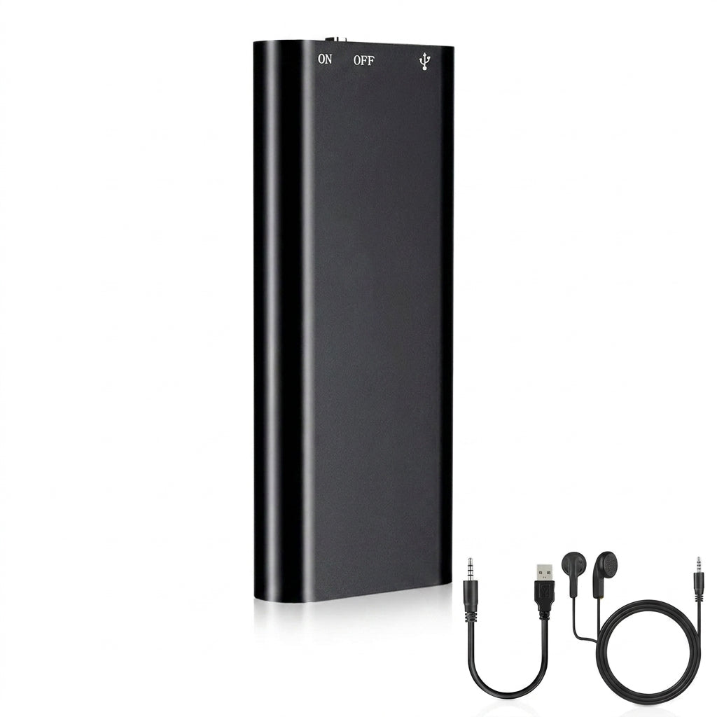 Ultra-slim Mini Voice Recorder — 4/8/16/32GB, WAV/MP3 & USB