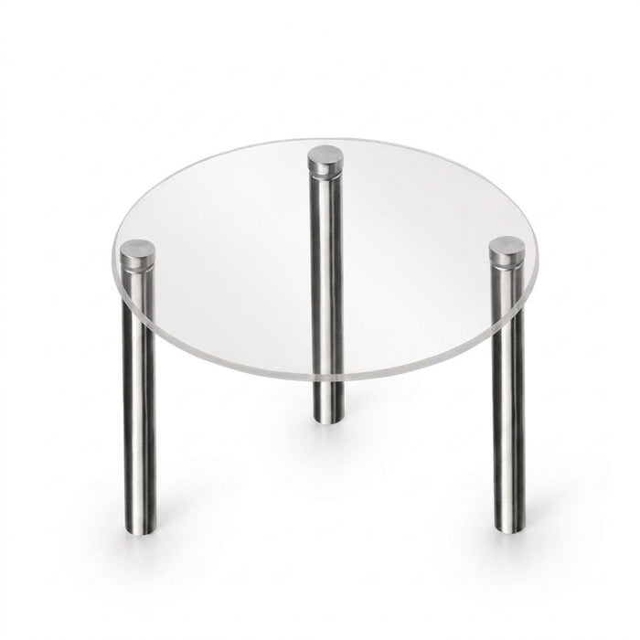 Transparent Acrylic Cake Stand — Round Cupcake & Dessert Display, Party Holder