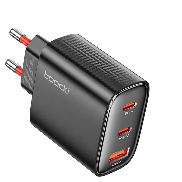 GaN USB‑C Fast Charger 33W / 40W / 67W (PD & QC) — Digital Display on 33W & 67W, EU & KR Plug
