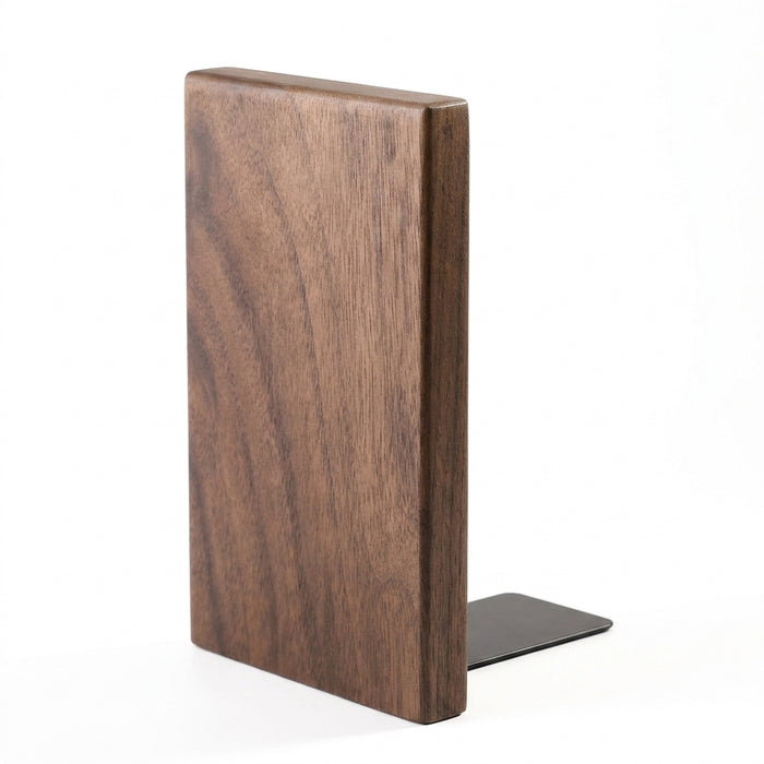 Natural Wooden Desktop Bookends – Book Organiser for Home & Office