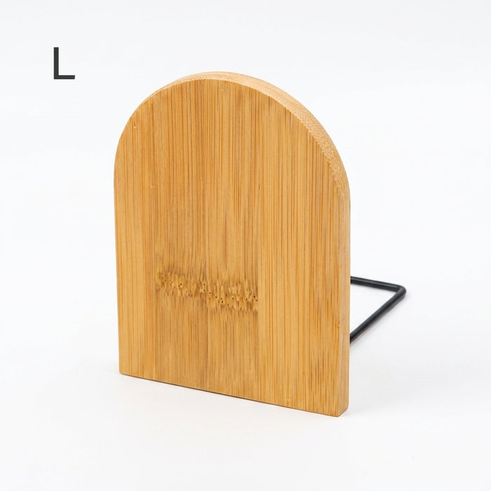 Nature Bamboo Desktop Bookends – Bamboo Book Stand (S & L)