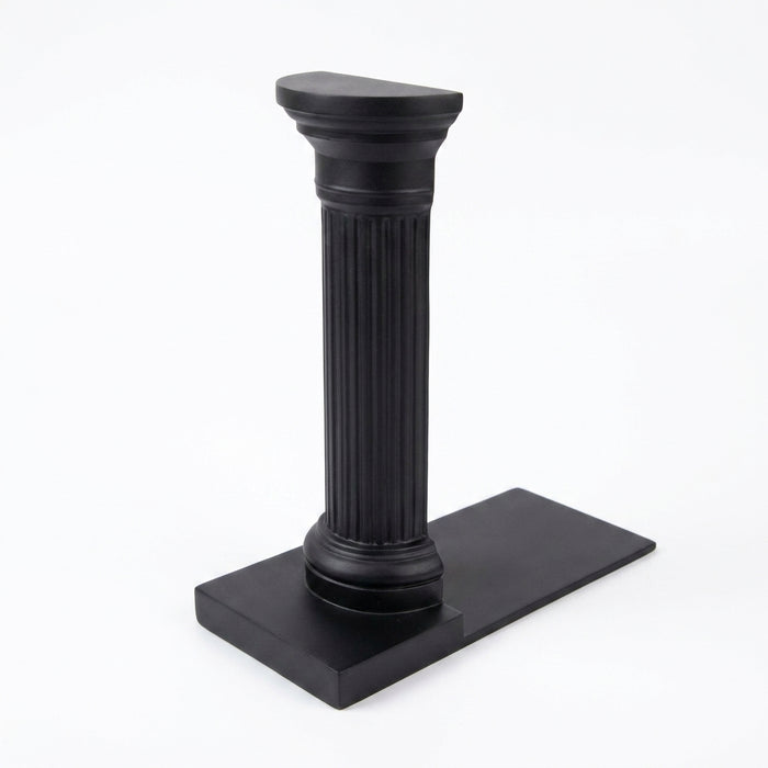 3D Printed Column Bookend (1pc) – Minimalist Desktop Book Stand, White or Black