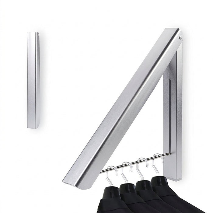 Folding Wall-Mounted Clothes Airer – Space-Saving Coat & Shirt Rack