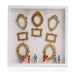Mini Museum Silhouette Photo Box – DIY Memory Display Kit with Frames & Figurines
