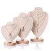 Wooden Jewellery Bust — Mannequin Necklace Stand and Display Prop