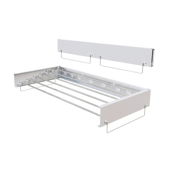 Wall-mounted Foldaway Drying Rack — 80cm (5 rods) or 100cm (6 rods)