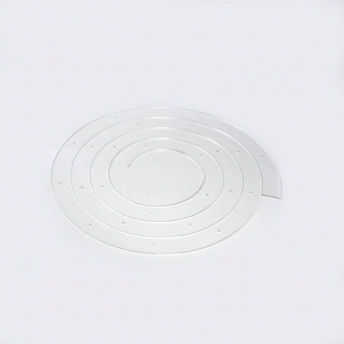 Foldable Acrylic Cake Spiral Stand — 4–14in Multi‑layer Display for Weddings & Parties