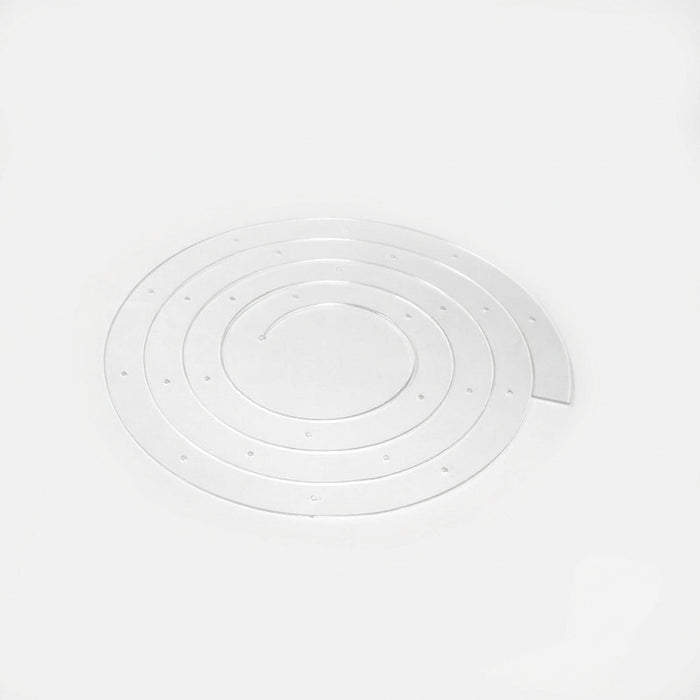 Foldable Acrylic Cake Spiral Stand — 4–14in Multi‑layer Display for Weddings & Parties