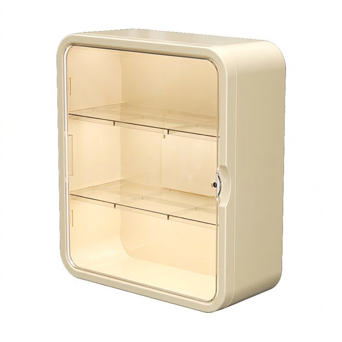 No‑Drill Wall‑Hanging Storage Rack — 3‑ or 4‑Tier PVC Organiser