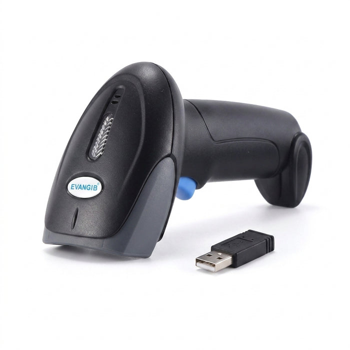 2D/1D Handheld Barcode Scanner — Wired, 2.4G Wireless & Bluetooth QR Reader