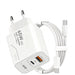 65W GaN Dual-Port USB Charger — USB-C & USB-A, EU/US Plug Options