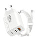 65W GaN Dual-Port USB Charger — USB-C & USB-A, EU/US Plug Options